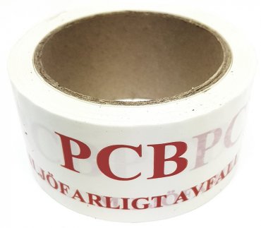 Varningstejp PCB-Miljfarligt Avfall 50mmx66m