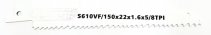 Tigerblad Grov Rivblad 150mm, 100pack/15:-st