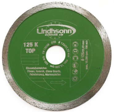 Lindhsonn K-Top 115 mm Kakel, Keramik, tunn Granit, Marmor