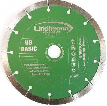 UB-Basic 180 mm Betong, medelhrd Klinker, Tegel